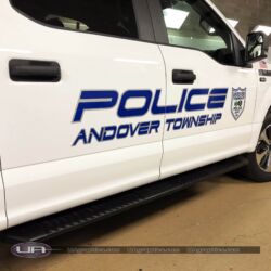 Vinyl lettering, truck graphics, Emergency vehicle graphics, Police car lettering, morris county nj, kenvil nj