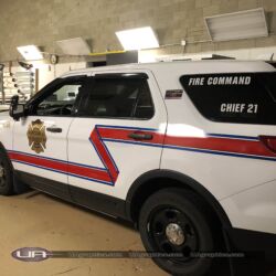 Vinyl lettering, reflective graphics, Emergency vehicle graphics, Fire Dept lettering, morris county nj, kenvil nj